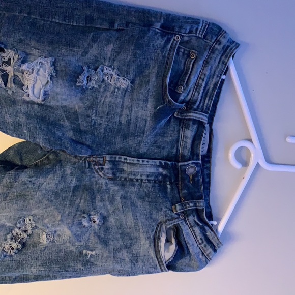 Men’s Distressed Skinny Jeans - Picture 2 of 4